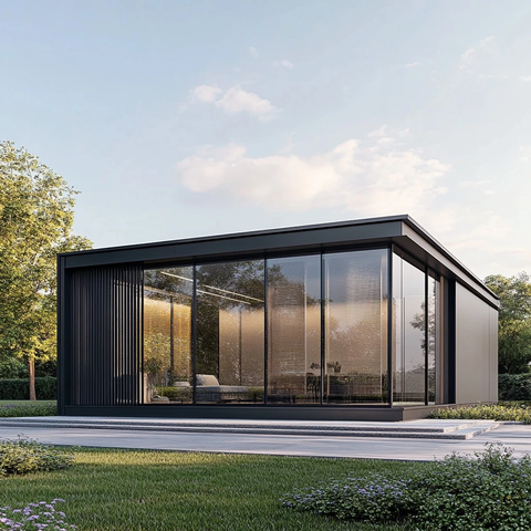 单层售楼处玻璃立面