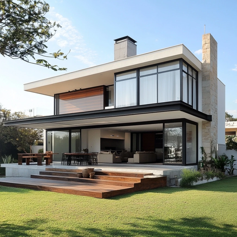 方形房屋铝窗设计