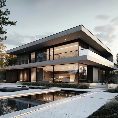 现代玻璃幕墙建筑细节