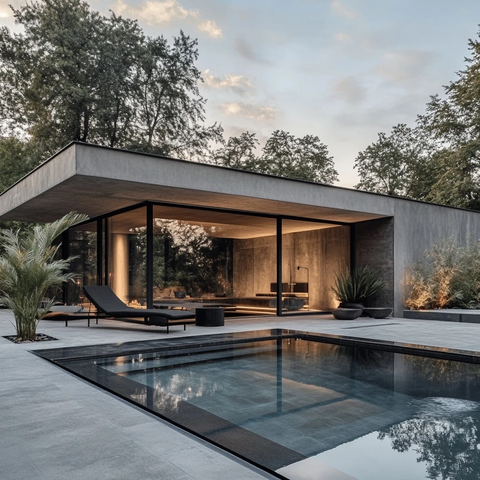 泳池小屋平面设计方案