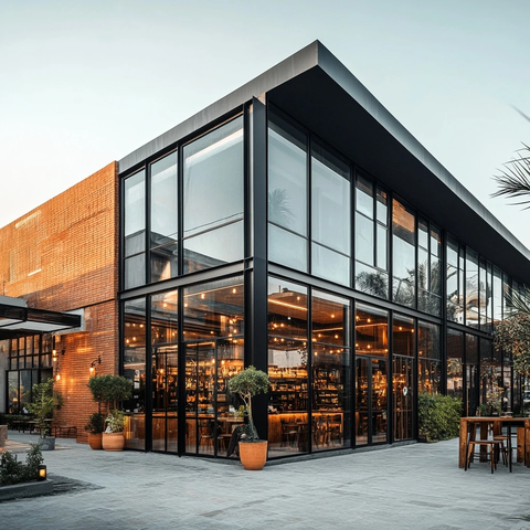 玻璃幕墙商业建筑