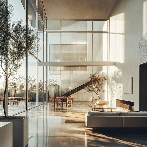 钢化玻璃现代家居细节