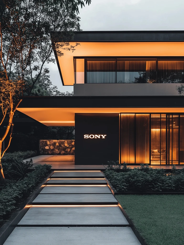 索尼风格现代住宅入口设计