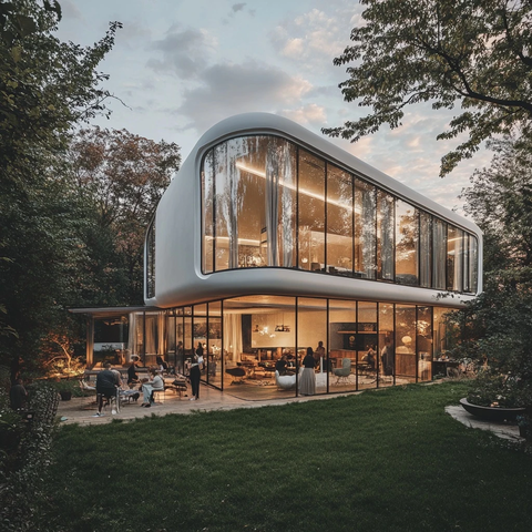 房屋内饰与人群聚集