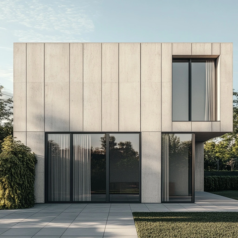 矩形预制混凝土幕墙