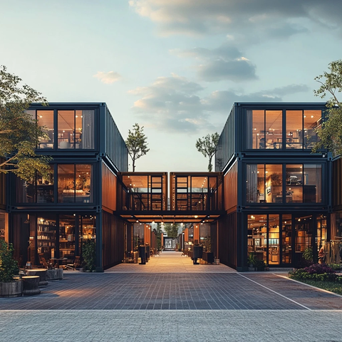 双层商铺与酒店设计