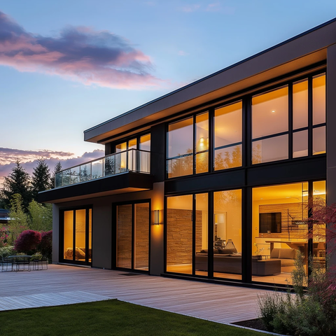 城市住宅大窗户与门设计