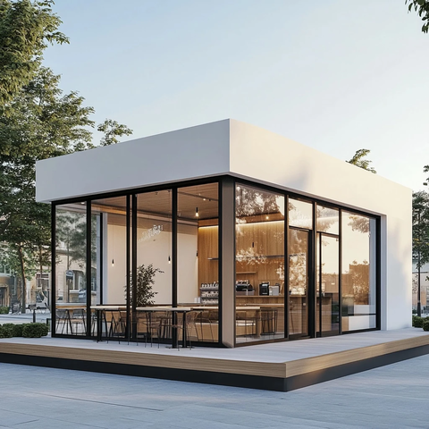 模块化快餐咖啡馆设计