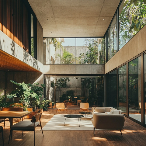 自然与舒适融合的空间