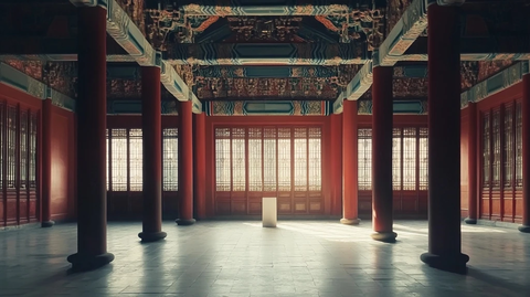 古建筑室内的静谧空间