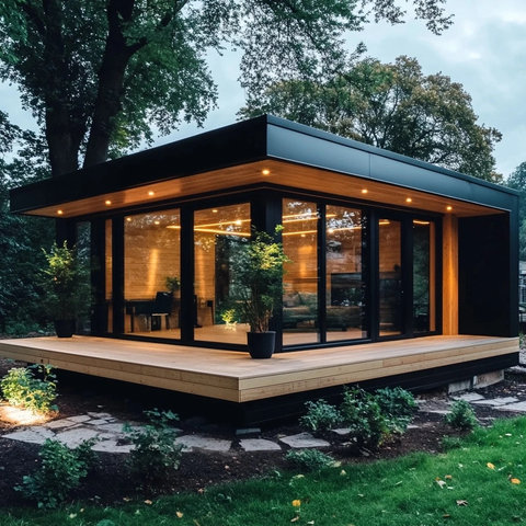 现代木屋大窗设计