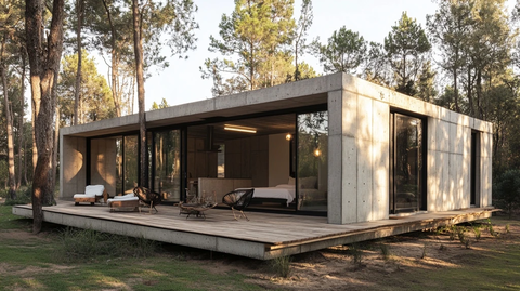 模块混凝土墙自然设计