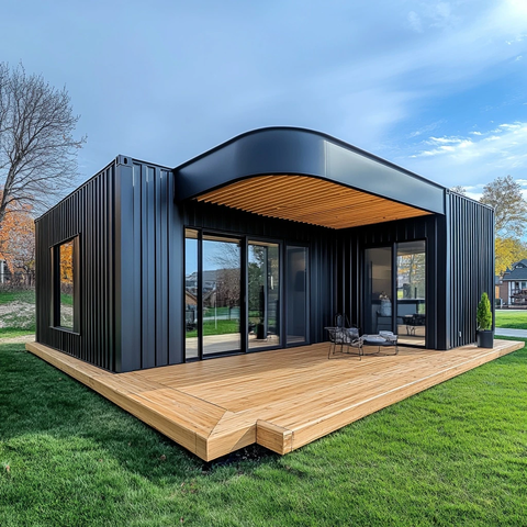 黑色金属模块房屋木质地板墙