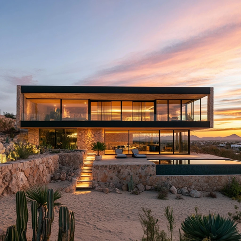 海边自然双层房屋