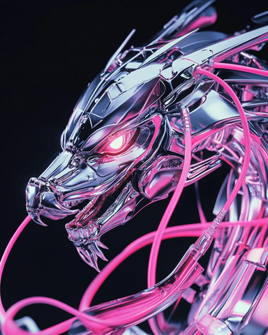 铬合金龙与霓虹粉线