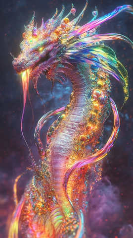 彩虹火龙鳞片反射光