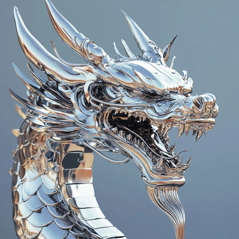 铬合金龙头像设计