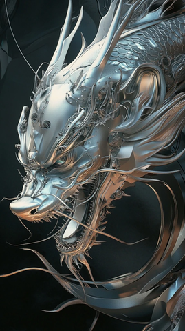 机械龙纹样艺术设计