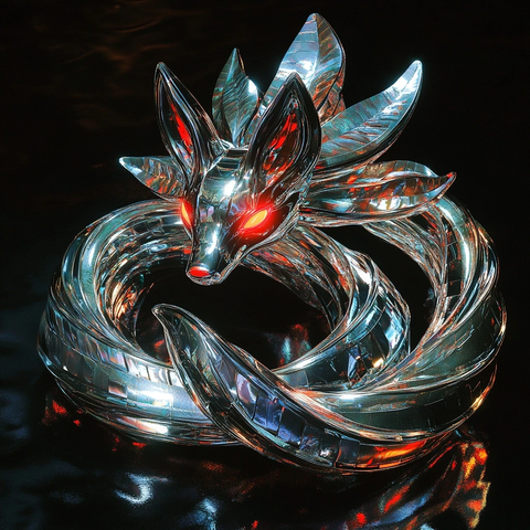 铬合金狐狸蛇头九尾花