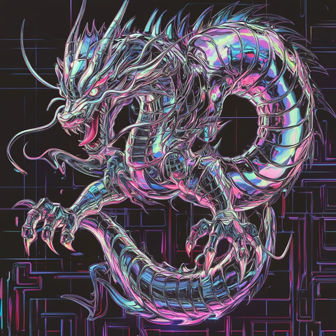 铬合金日本龙动态动作