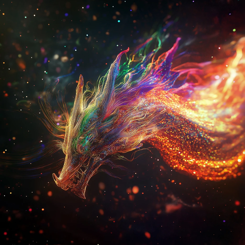 光焰巨龙腾空而出