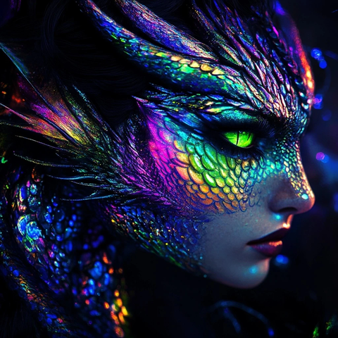 彩虹龙鳞幻彩夜光