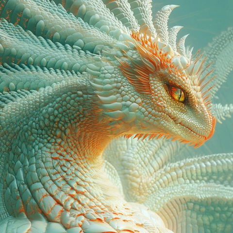 巨龙锋利鳞片高清细节