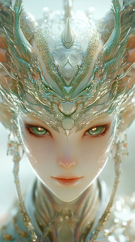 人龙头龙身神话生物