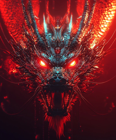 暗银黑龙幻影投影