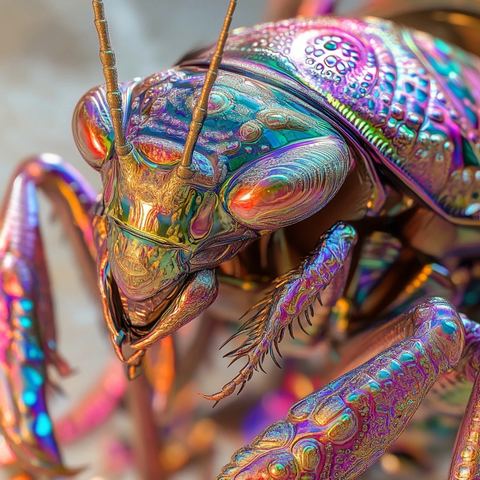 神圣甲虫油彩幻彩昆虫