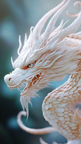 白龙万圣节水彩写实