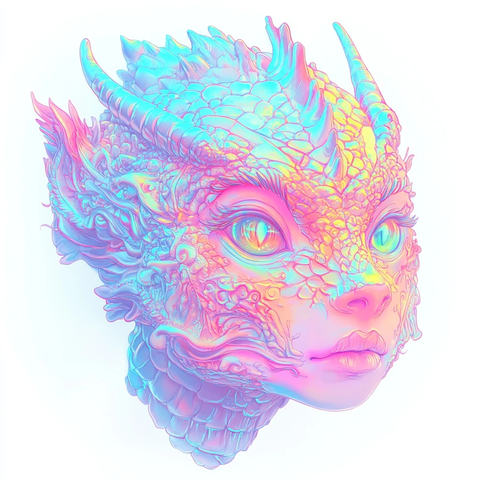 人面龙身卡通形象