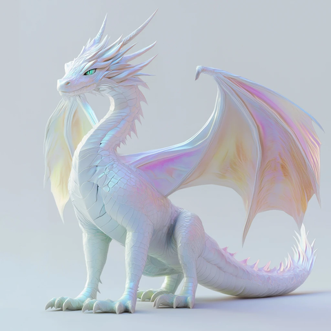 动态彩色幻龙正面姿势