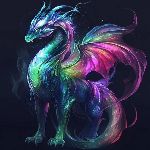 幻影龙全身动漫风格