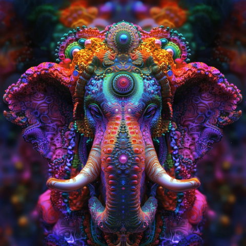 无限镜像伽内什连绵影像