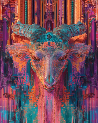 分形图案故障艺术设计