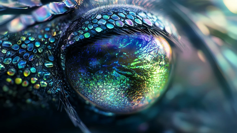 龙眼微距摄影蜻蜓眼细节特写