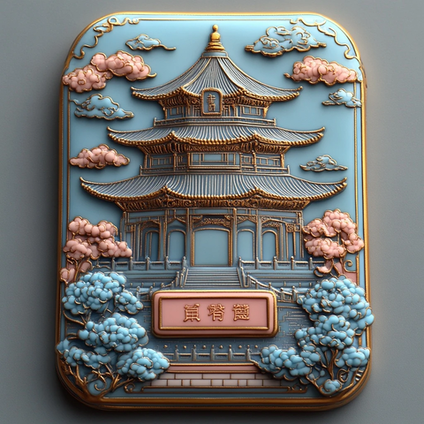 天坛精美浮雕图案设计