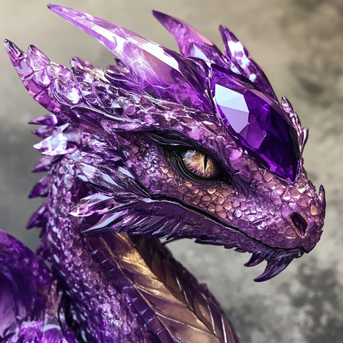 紫水晶龙幼崽肖像