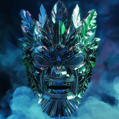 绿焰金属面具设计