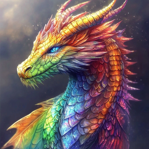 彩虹龙展现独特个性与自信