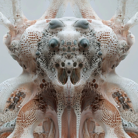 深海生物纹理装饰设计