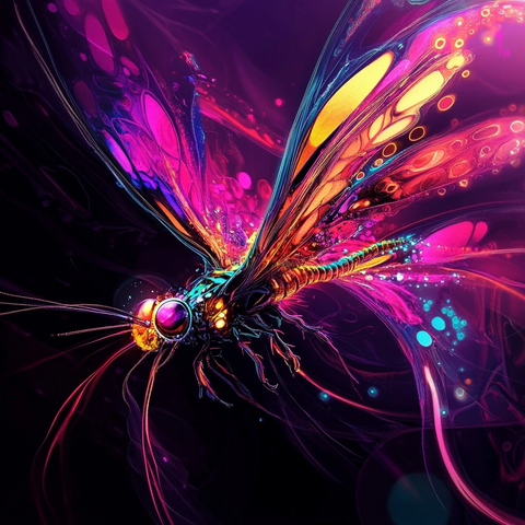 龙飞酸液荧光桌面壁纸