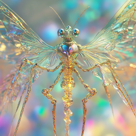 玻璃翅膀水晶头神奇生物