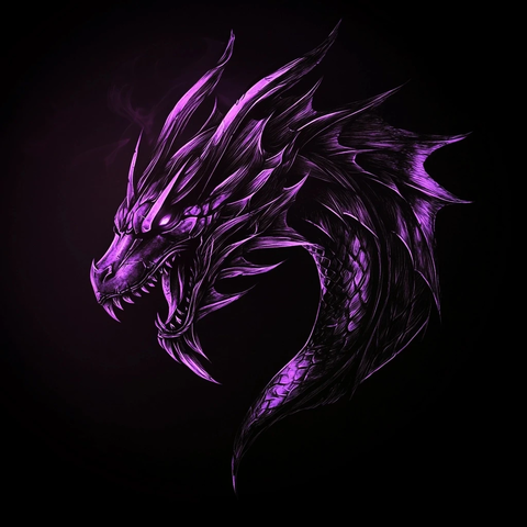 冰龙紫黑主题超清细节