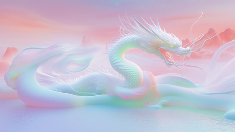 神龙翱翔山河图