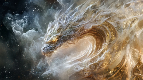 龙纹图腾抽象艺术