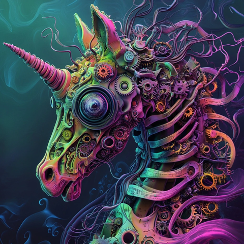 海马骨骼齿轮波浪