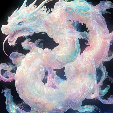 蓝宝石龙纹幻想艺术