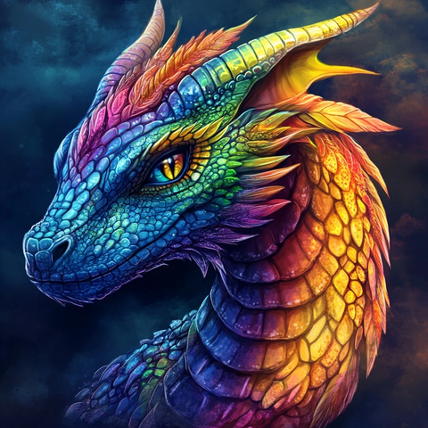 彩虹龙平静姿态